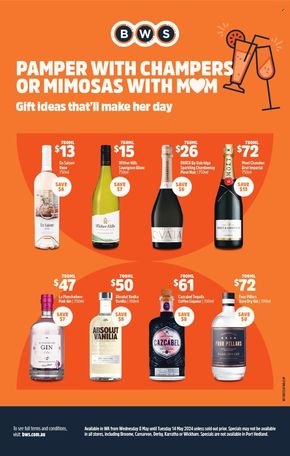 Liquor offers in Herne Hill WA | Weekly Specials in BWS | 08/05/2024 - 14/05/2024