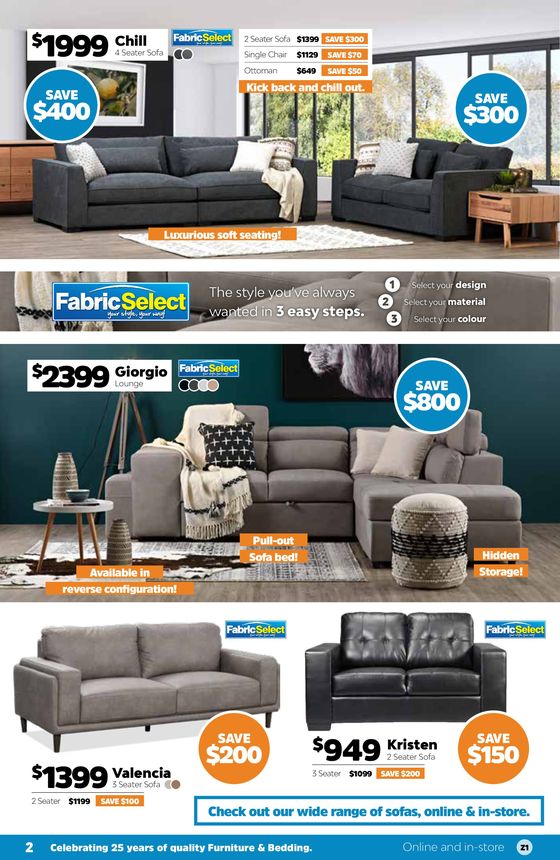 ComfortStyle Furniture & Bedding catalogue in Collie WA | Birthday Sale  | 07/05/2024 - 02/06/2024