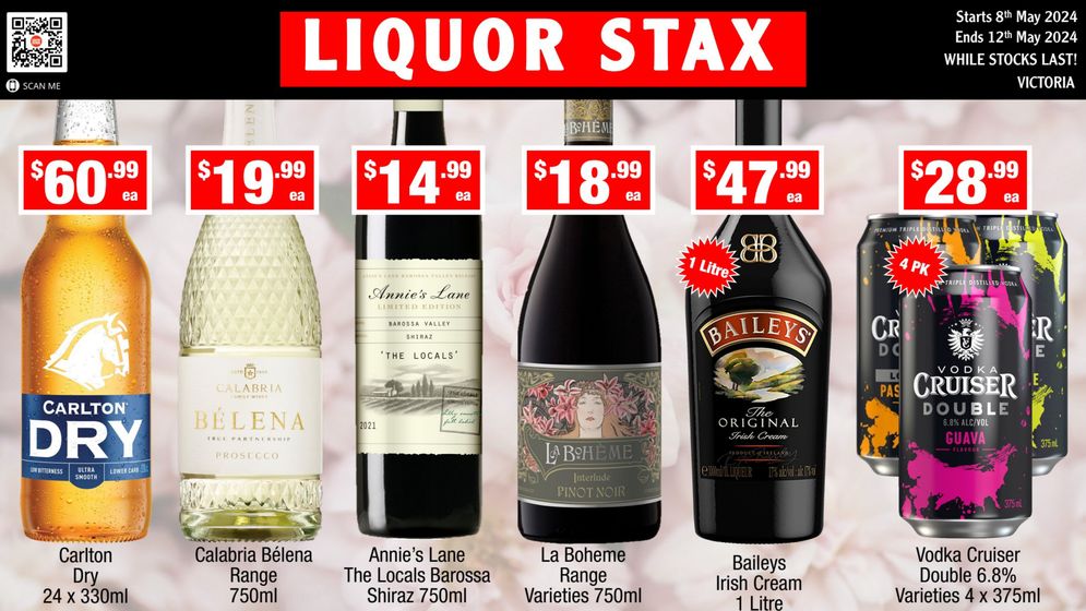 Liquor Stax catalogue in Geelong VIC | Weekly Specials | 08/05/2024 - 12/05/2024
