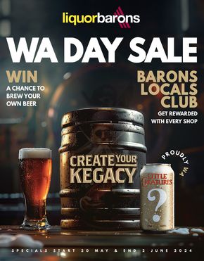 Liquor Barons catalogue in Cuballing WA | WA Sale Day | 20/05/2024 - 02/06/2024