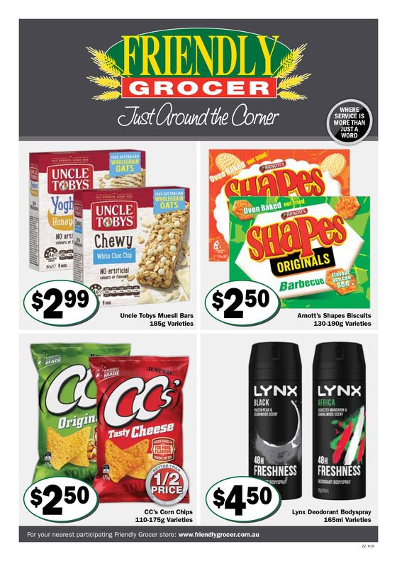 Friendly Grocer catalogue in Eastern Creek | Just Around The Corner | 08/05/2024 - 14/05/2024