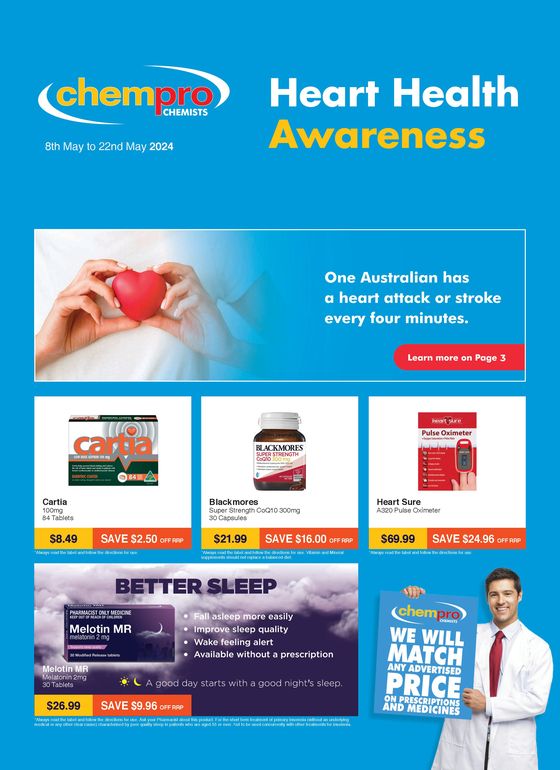 Chempro catalogue in Brisbane QLD | Heart Health Awareness | 08/05/2024 - 22/05/2024