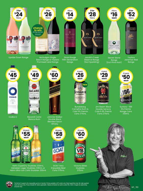 The Bottle-O catalogue in Palmerston City NT | Good Value Booze, For Good Value People 13/05 | 13/05/2024 - 26/05/2024