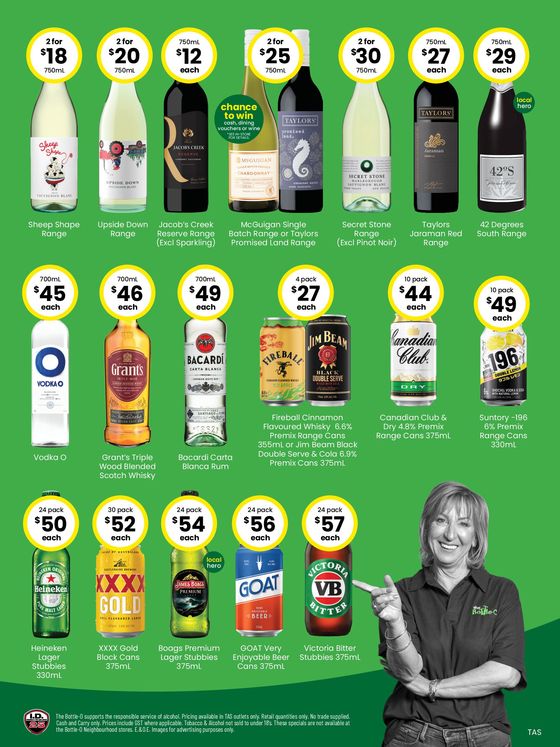 The Bottle-O catalogue in Smithton TAS | Good Value Booze, For Good Value People 13/05 | 13/05/2024 - 26/05/2024