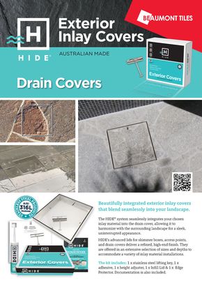 Beaumont Tiles catalogue in Samford Village QLD | Beaumonts HIDE Drain Covers | 09/05/2024 - 23/05/2024