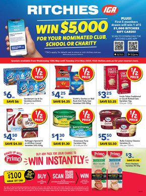 Groceries offers in Evans Head NSW | Ritchies 15/05 in Ritchies | 15/05/2024 - 21/05/2024