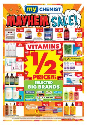 Health & Beauty offers in Merbein VIC | Mayhem Sale! in My Chemist | 13/05/2024 - 29/05/2024