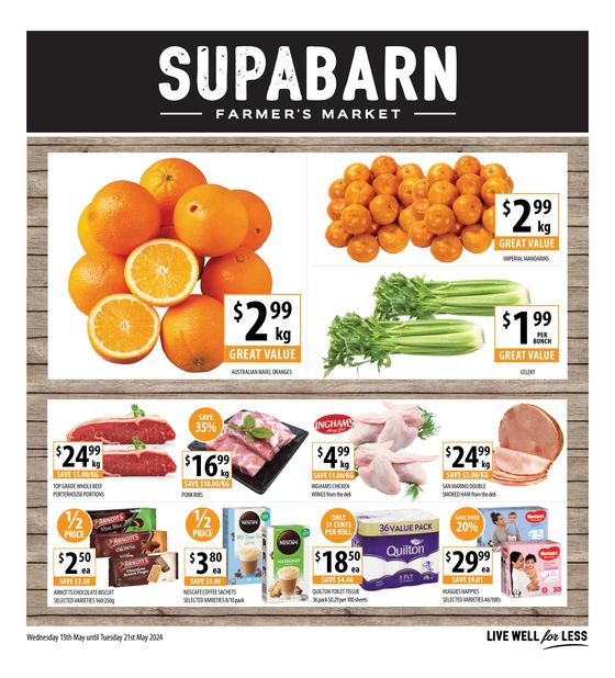 Supabarn catalogue in Belconnen ACT | Weekly Specials - 15/05 | 15/05/2024 - 21/05/2024