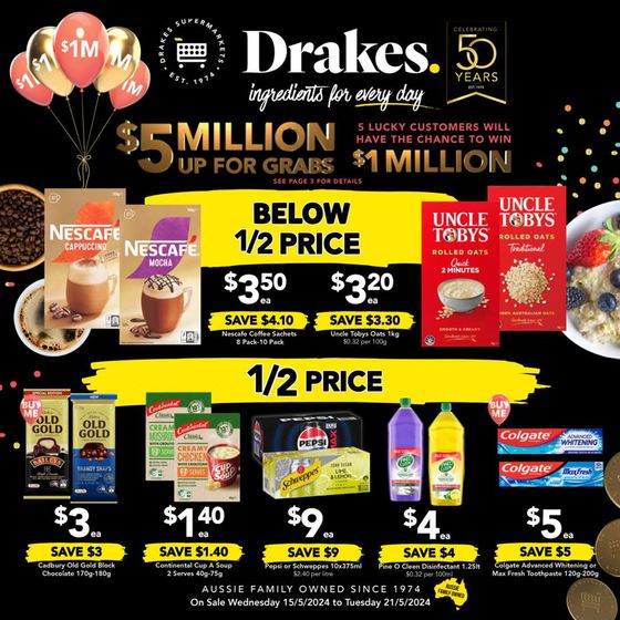 Drakes catalogue in Caboolture QLD | Drakes 15/05 | 15/05/2024 - 21/05/2024