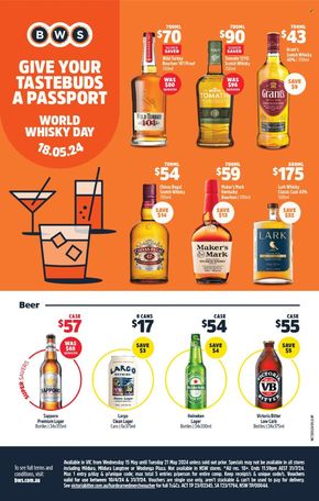 Liquor offers in Clifton Springs VIC | Weekly Specials in BWS | 15/05/2024 - 21/05/2024