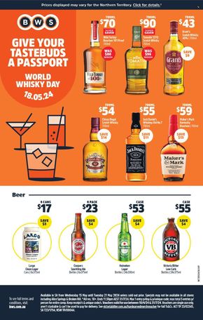 Liquor offers in Waikerie SA | Weekly Specials in BWS | 15/05/2024 - 21/05/2024