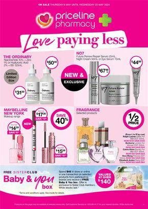 Priceline catalogue in Leppington NSW | Love Paying Less | 14/05/2024 - 22/05/2024