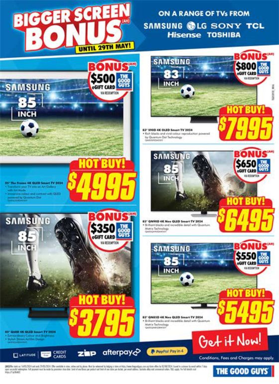 The Good Guys catalogue in Mount Cotton QLD | Don't Miss These Deals | 14/05/2024 - 29/05/2024