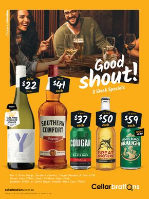 Liquor offers in Westbury TAS | Good Shout! 20/05 in Cellarbrations | 20/05/2024 - 02/06/2024