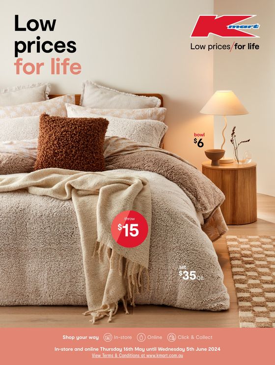 Kmart catalogue in Bayside QLD | Winter - Low prices for life | 16/05/2024 - 19/05/2024