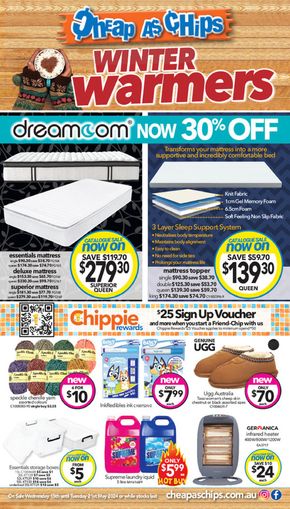Department Stores offers in Loxton SA | Winter Warmers in Cheap As Chips | 15/05/2024 - 21/05/2024