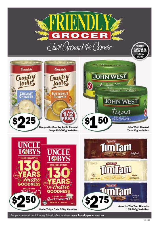 Friendly Grocer catalogue in Georgetown QLD | Just Around The Corner | 15/05/2024 - 21/05/2024