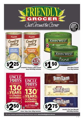 Groceries offers in Summerland Point NSW | Just Around The Corner in Friendly Grocer | 15/05/2024 - 21/05/2024