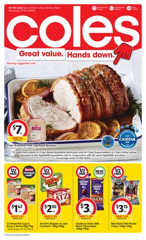 Coles catalogue in Wagait Beach NT | Great Value. Hands Down. - 22nd May | 22/05/2024 - 28/05/2024