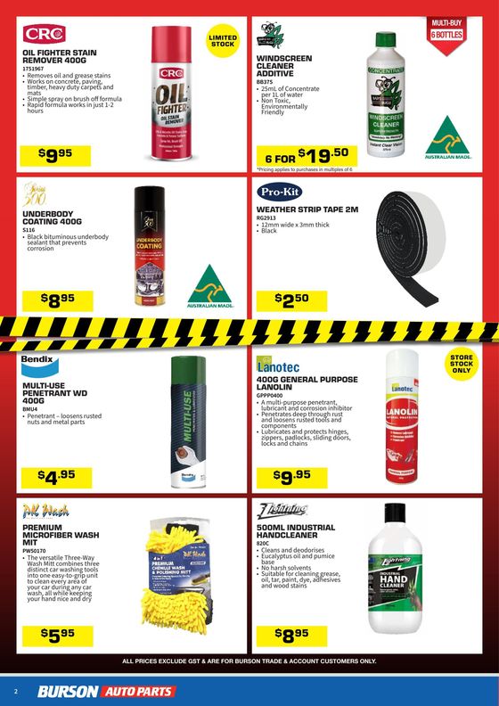 Burson Auto Parts catalogue in Emerald QLD | Mid-Month Warehouse Clearance | 15/05/2024 - 14/06/2024
