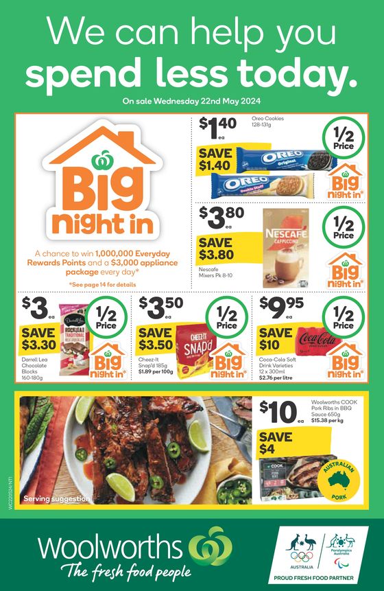 Woolworths catalogue in Yarrawonga VIC | Weekly Specials - 22/05 | 22/05/2024 - 28/05/2024