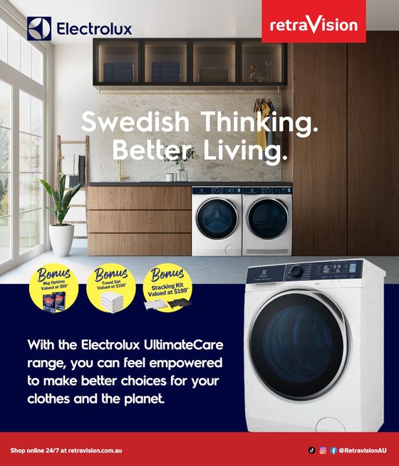 Retravision catalogue in Joondalup WA | Electrolux & Westinghouse Laundry Guide | 17/05/2024 - 31/05/2024