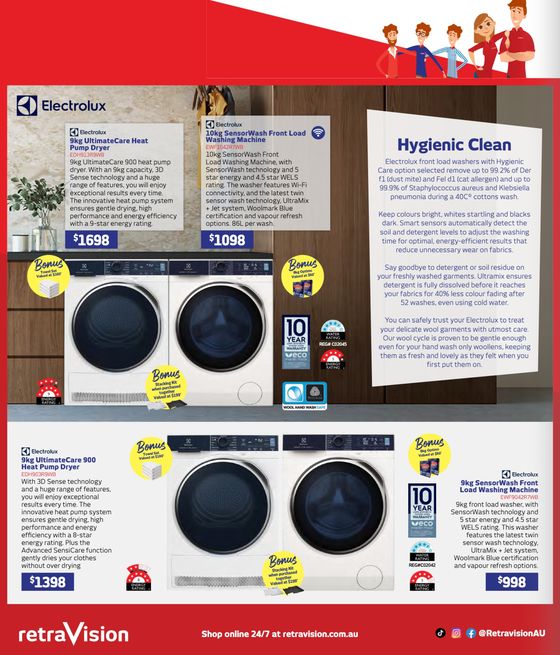 Retravision catalogue in Joondalup WA | Electrolux & Westinghouse Laundry Guide | 17/05/2024 - 31/05/2024