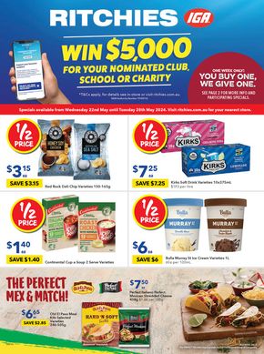 Groceries offers in Broadwater NSW | Ritchies 22/05 in Ritchies | 22/05/2024 - 28/05/2024