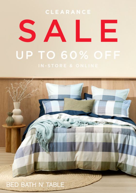 Bed Bath N' Table catalogue in Adelaide SA | Clearance Sale | 20/05/2024 - 04/08/2024