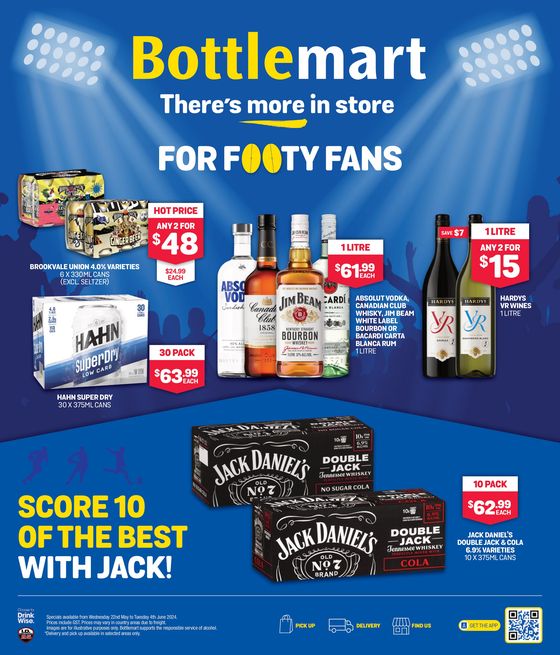 Bottlemart catalogue in Cardwell QLD | For Footy Fans | 22/05/2024 - 04/06/2024