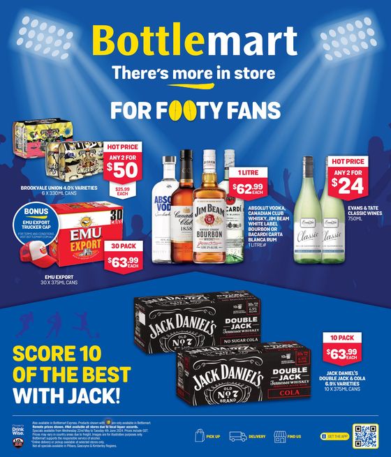 Bottlemart catalogue in Hopetoun WA | For Footy Fans | 22/05/2024 - 04/06/2024