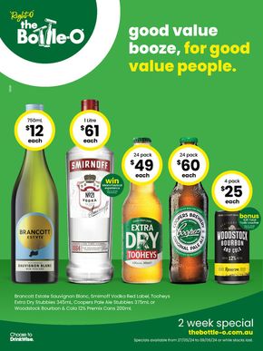 The Bottle-O catalogue in Robertson NSW | Good Value Booze, For Good Value People 27/05 | 27/05/2024 - 09/06/2024