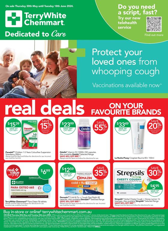 TerryWhite Chemmart catalogue in Hinton NSW | Real Deals On Your Favourite Brands | 30/05/2024 - 18/06/2024