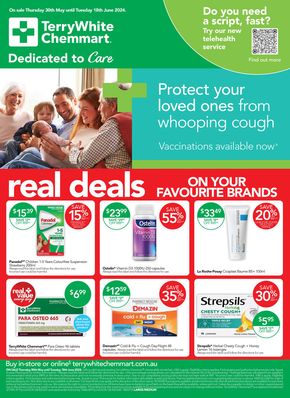 TerryWhite Chemmart catalogue in Yackandandah VIC | Real Deals On Your Favourite Brands | 30/05/2024 - 18/06/2024