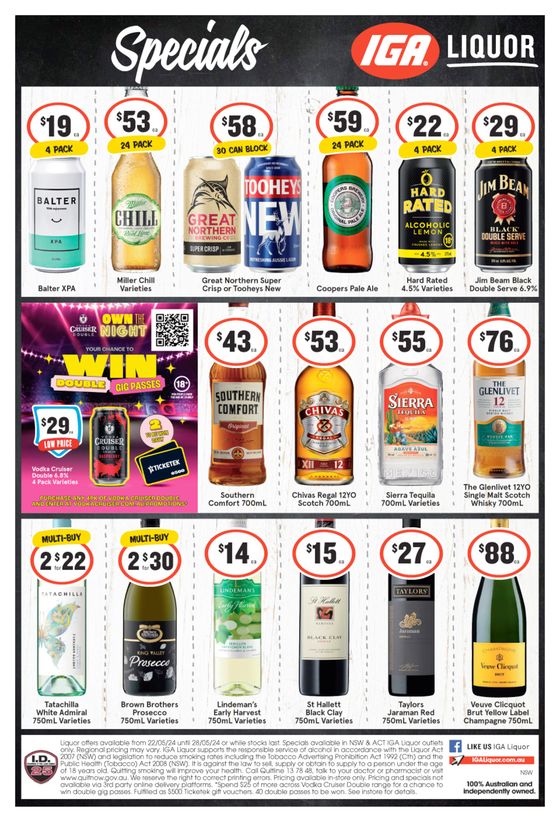 IGA Liquor catalogue in Willoughby NSW | Weekly Specials | 22/05/2024 - 28/05/2024