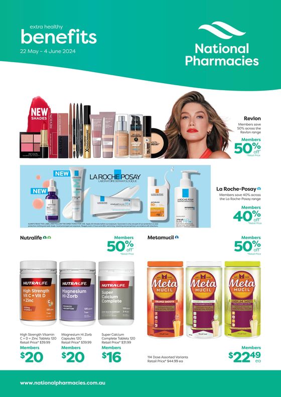 National Pharmacies catalogue in Noarlunga NSW | Extra Health Benefits June | 22/05/2024 - 04/06/2024