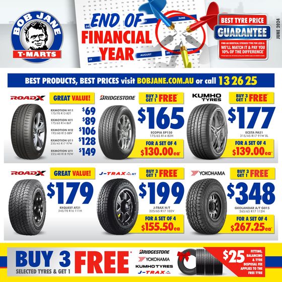 Bob Jane T-Marts catalogue in Greater Dandenong VIC | End of Financial Year - June 2024 | 01/06/2024 - 30/06/2024