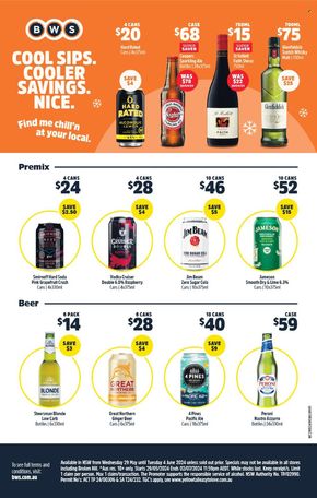Liquor offers in Paterson NSW | Weekly Specials  in BWS | 29/05/2024 - 04/06/2024