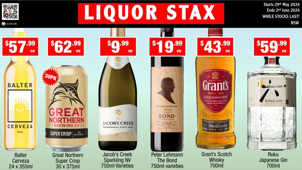 Liquor Stax catalogue in Kingscliff NSW | Weekly Specials | 29/05/2024 - 02/06/2024