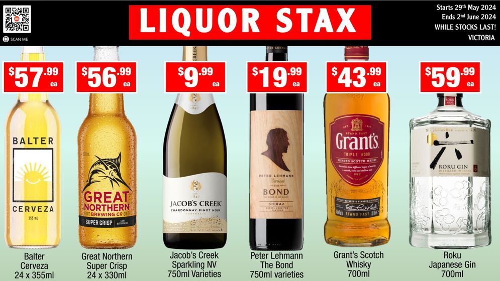 Liquor Stax catalogue in Manningham VIC | Weekly Specials | 29/05/2024 - 02/06/2024