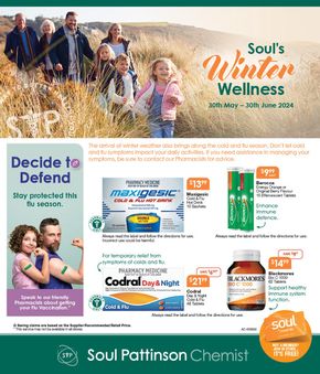 Health & Beauty offers in North Richmond NSW | Winter Wellness in Soul Pattinson Chemist | 30/05/2024 - 30/06/2024