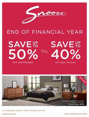 Snooze catalogue in Marong VIC | End of Financial Year | 11/06/2024 - 07/07/2024