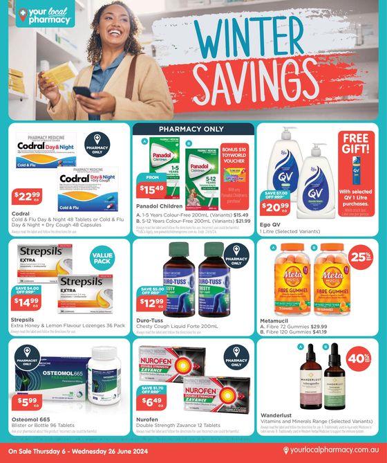 Your Local Pharmacy catalogue in Bellevue WA | Winter Savings | 06/06/2024 - 26/06/2024