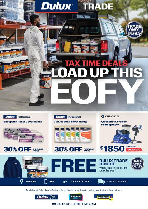 Dulux catalogue in Samford Village QLD | Tax Time Deals - Load up this EOFY | 03/06/2024 - 30/06/2024