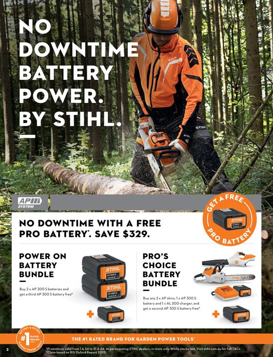 Stihl catalogue in Tottenham NSW | Power Through Winter With No Down Time | 03/06/2024 - 31/08/2024