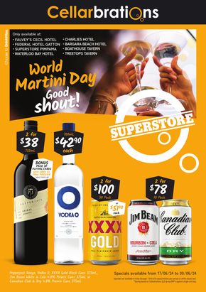 Cellarbrations catalogue in Ripley QLD | World Martini Day, Good Shout | 17/06/2024 - 30/06/2024