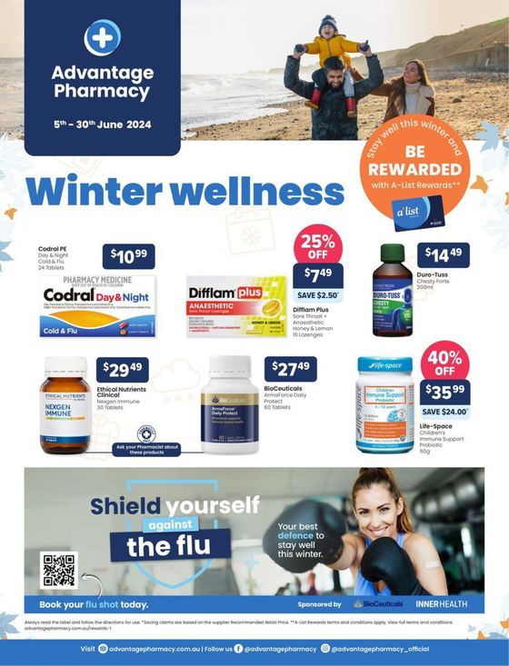 Advantage Pharmacy catalogue in Penguin TAS | Winter Wellness | 04/06/2024 - 30/06/2024