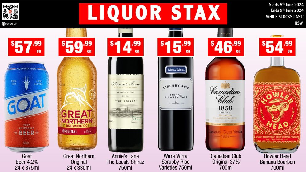 Liquor Stax catalogue in Kurri Kurri NSW | Weekly Specials | 05/06/2024 - 09/06/2024