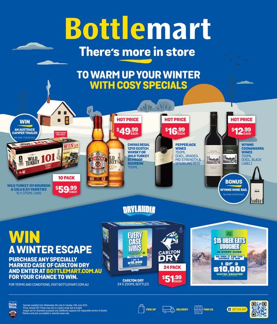 Bottlemart catalogue in Nillumbik VIC | To Warm Up Your Winter With Cosy Specials | 05/06/2024 - 18/06/2024