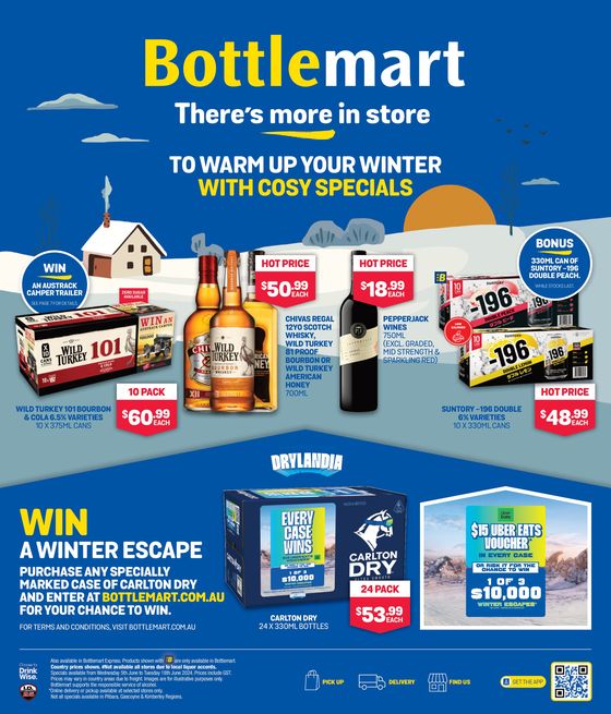 Bottlemart catalogue in Capel WA | To Warm Up Your Winter With Cosy Specials | 05/06/2024 - 18/06/2024